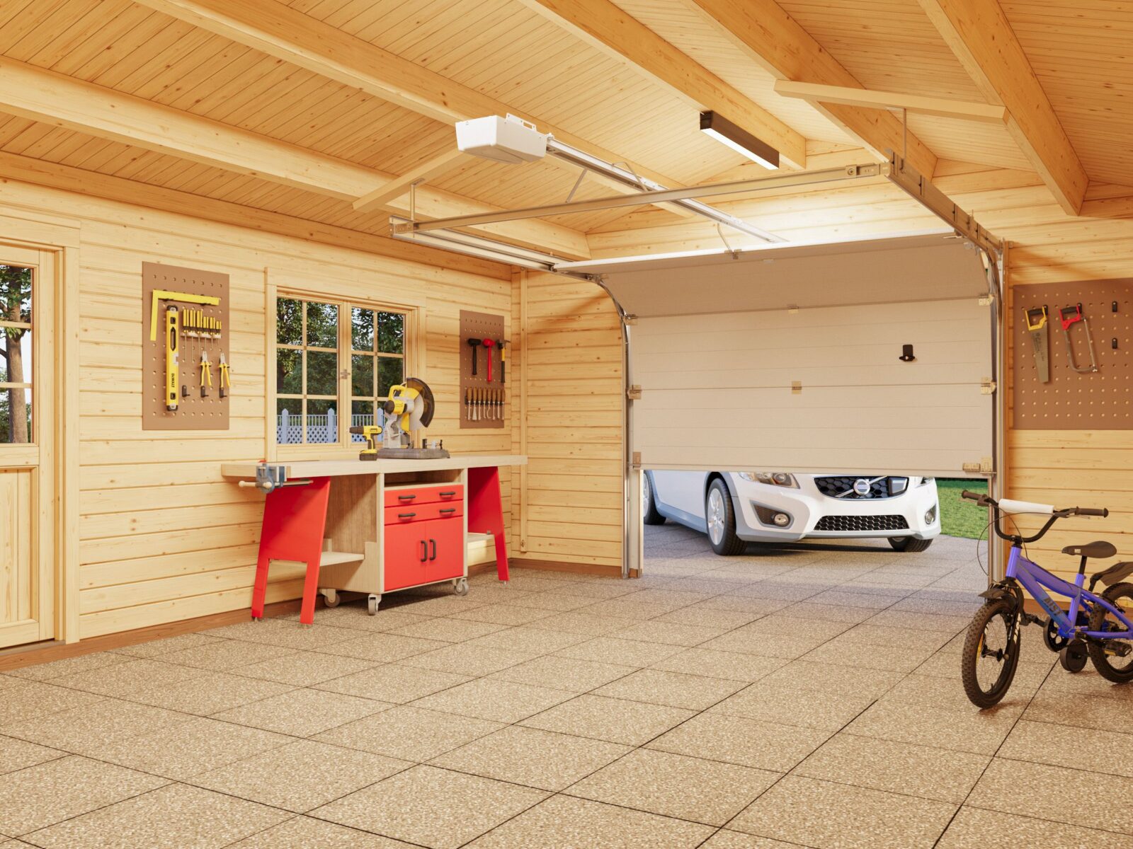 Reigo_23.9_m2_with_sectional_door_interior_view