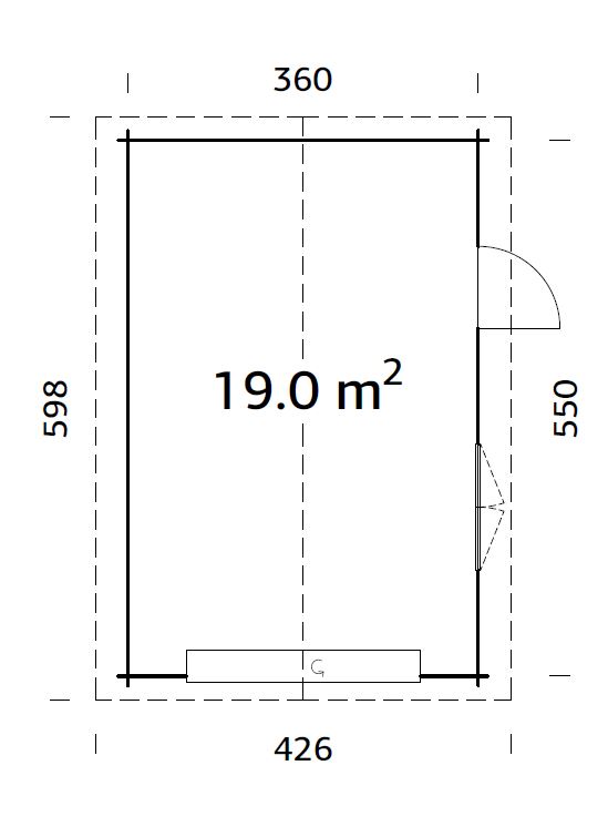 Roger_19.0_m2_with_sectional_door_measures