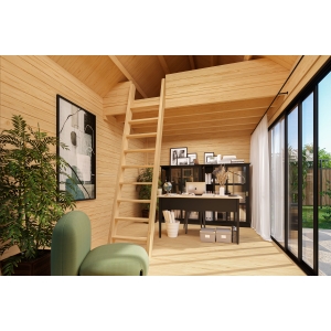 Aiamaja Mura2 magamiskorrusega sisevaade