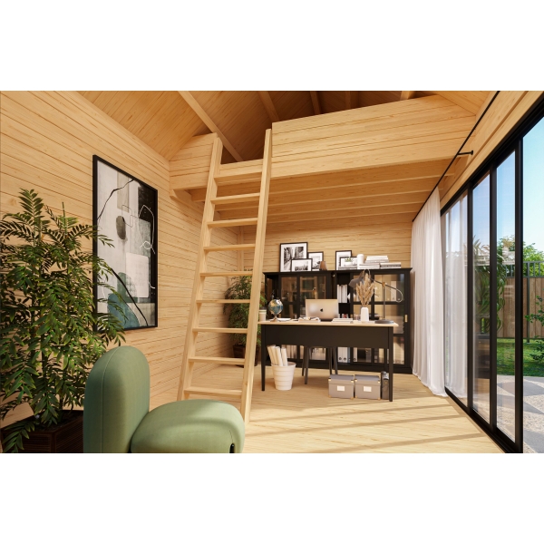 Aiamaja Mura2 magamiskorrusega sisevaade