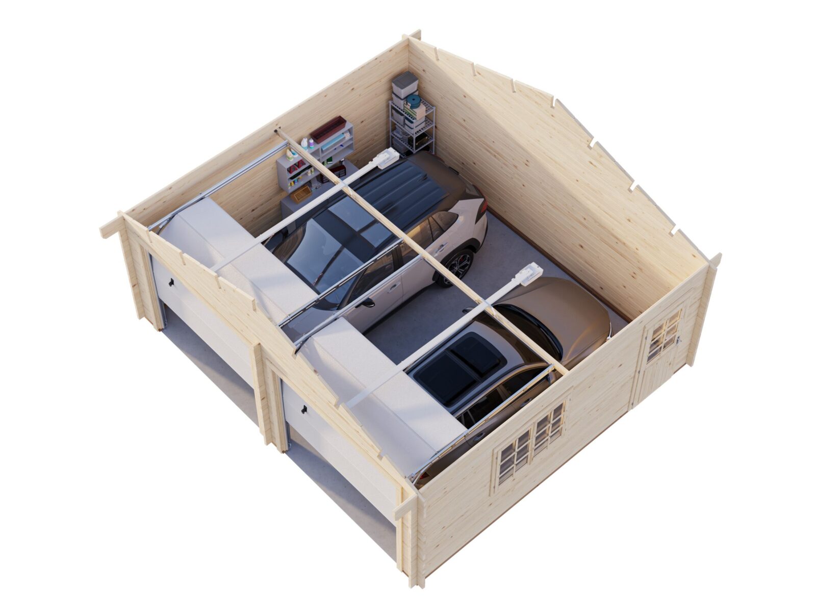 Reigo_28.4_m2_with_sectional_door_3D_cut