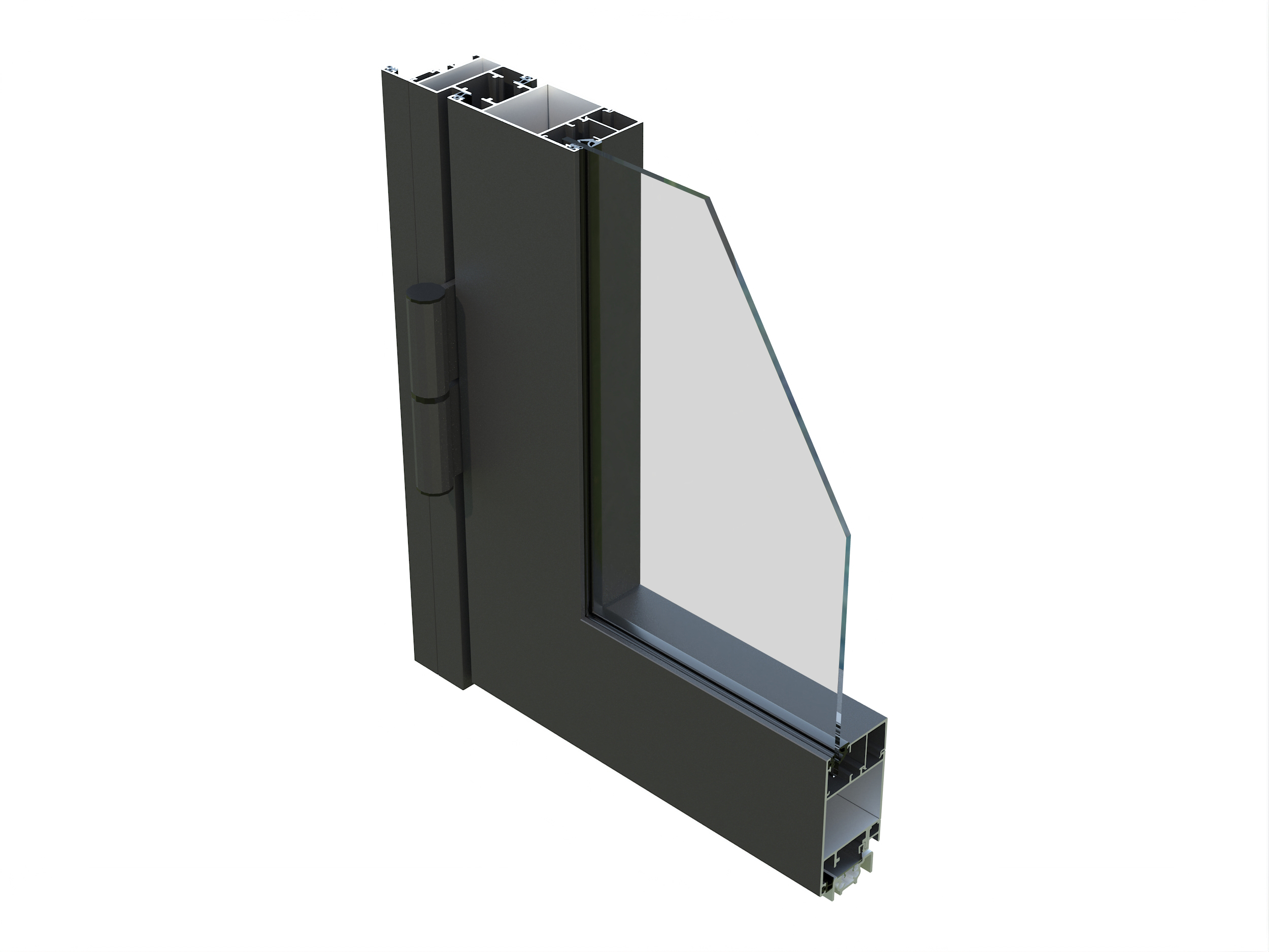 Isavella alu_door_single_toughened_glass_4_mm_corner