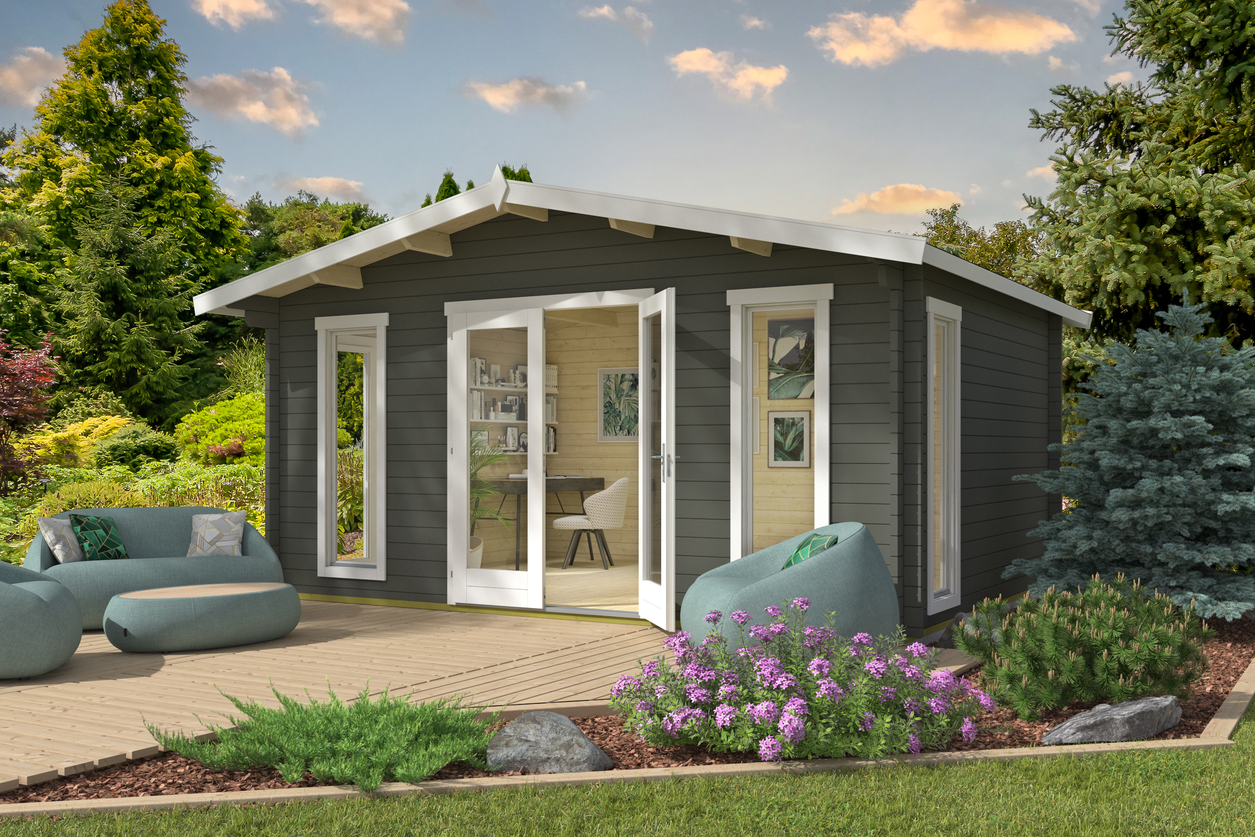 Aiamaja Helge roheline aias