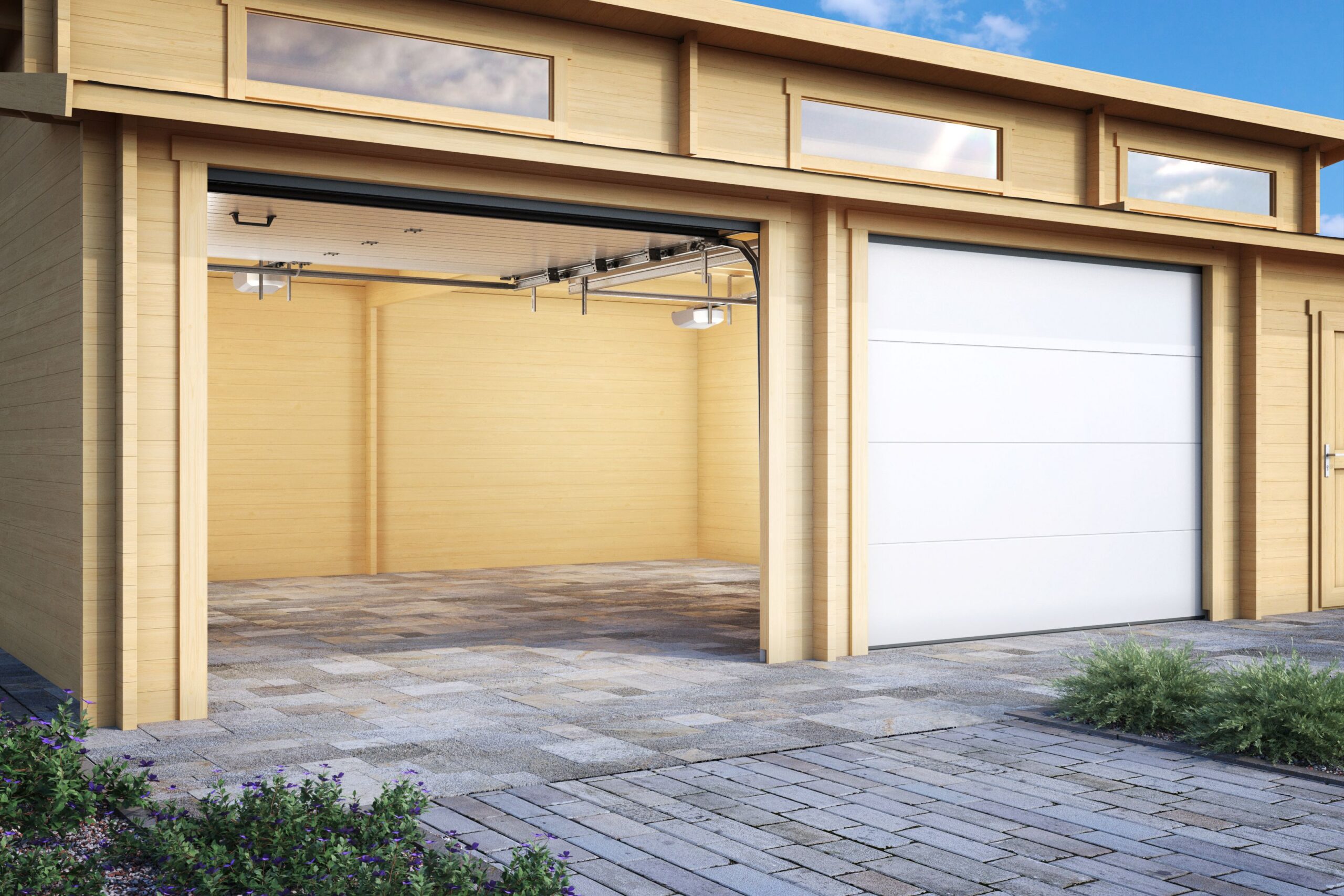 Havi sektsioonuksega aias lähem