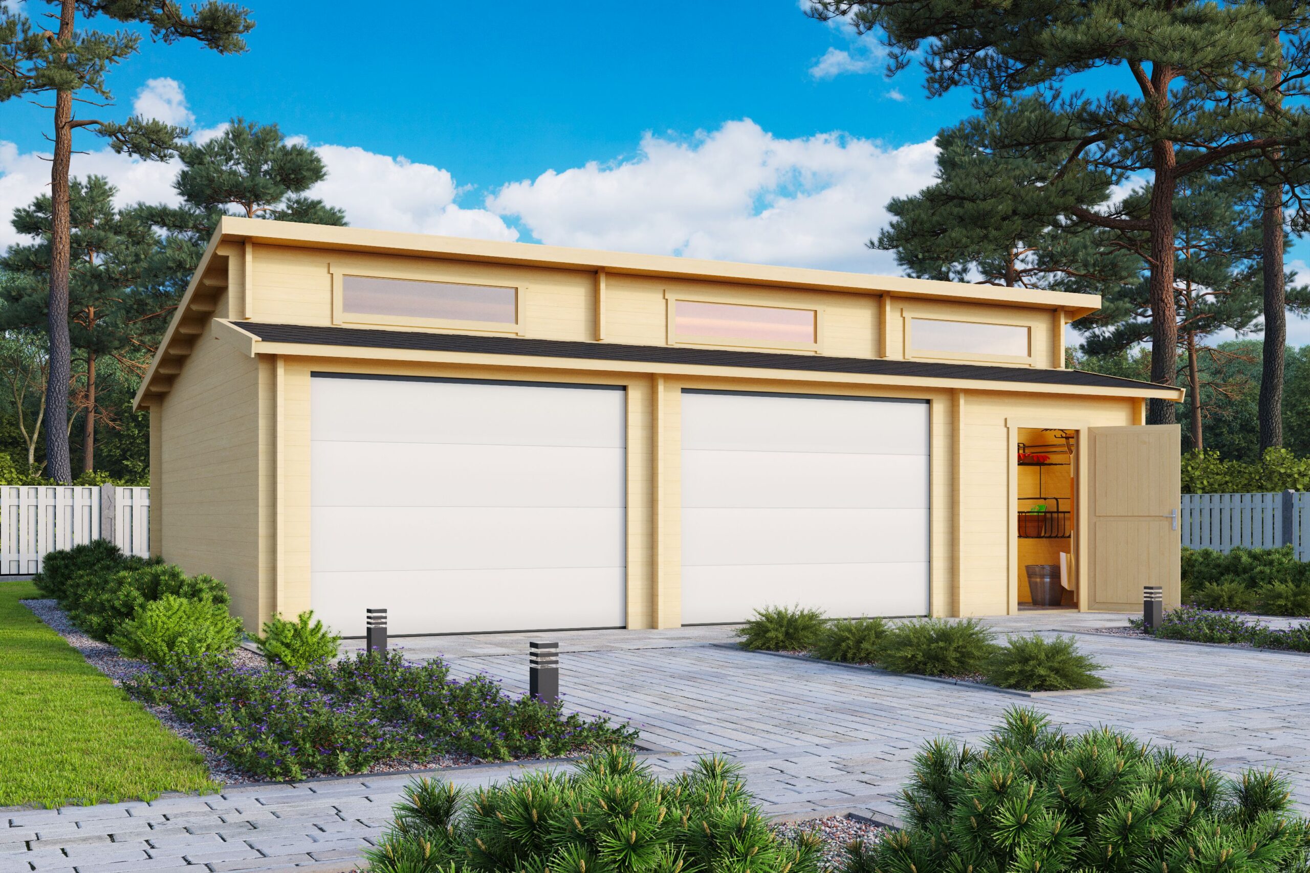 Havi sektsioonuksega aias