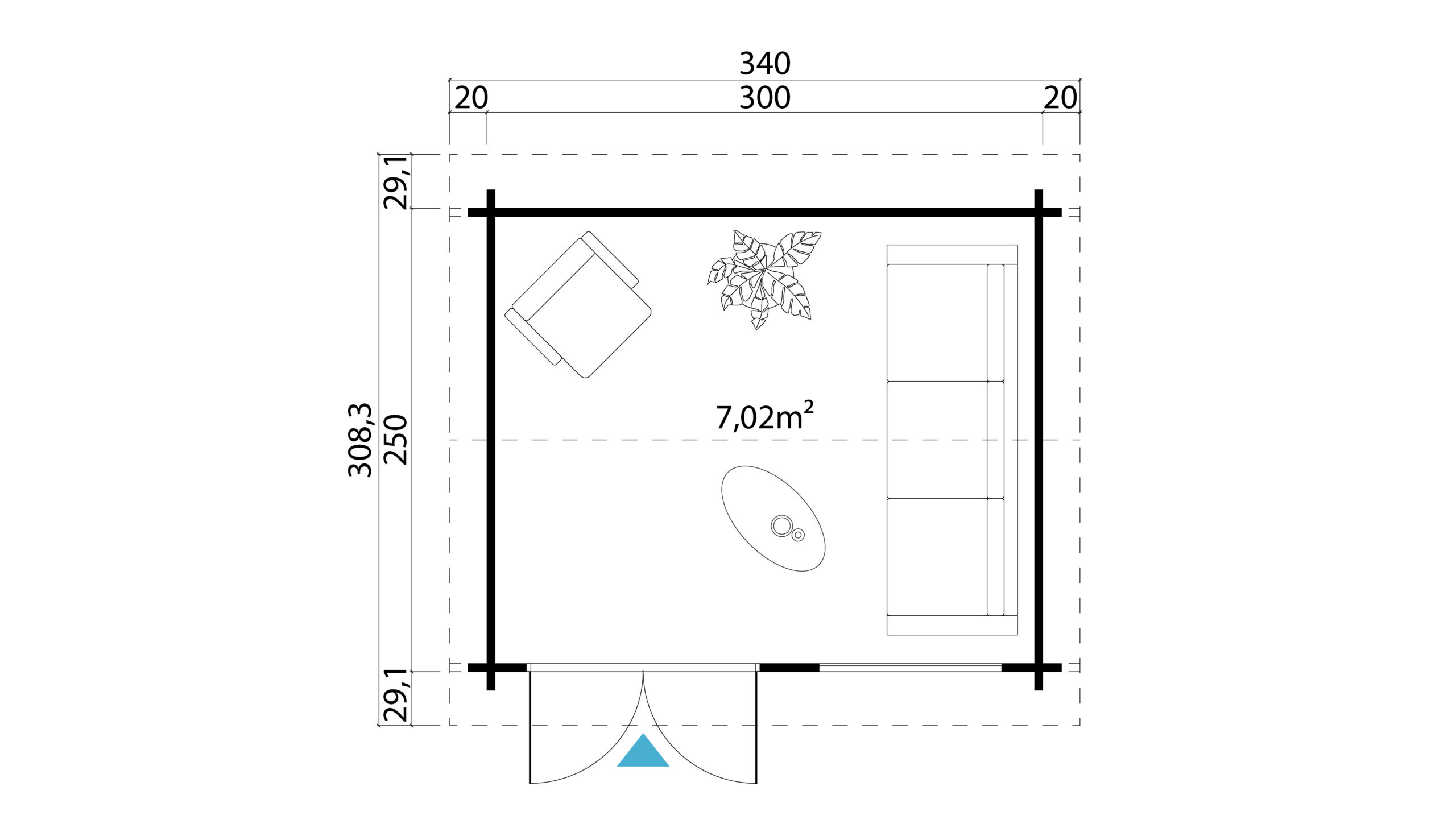 Pihamökki Alar pohjakuva
