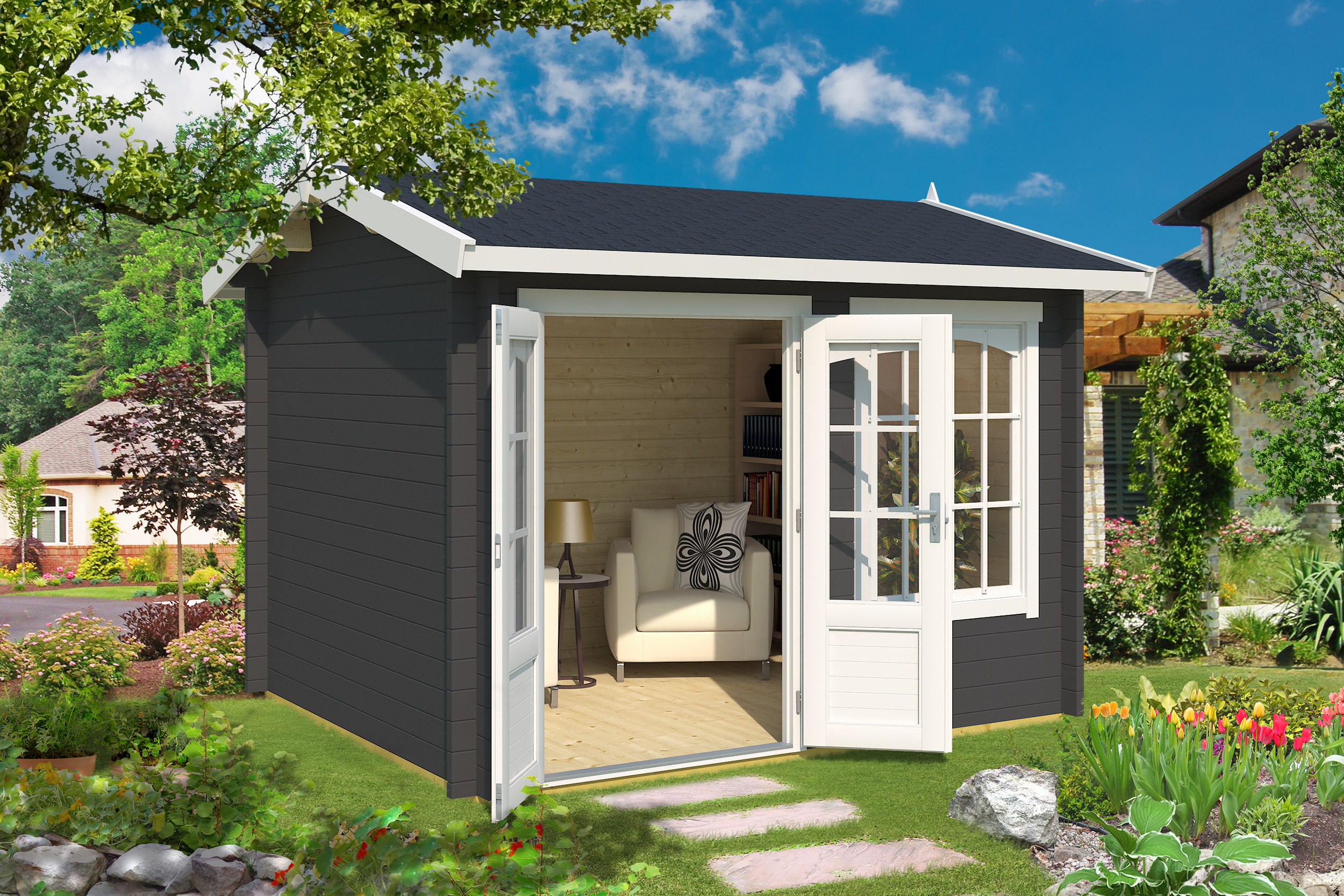 Pihamökki Alar tummanharmaa