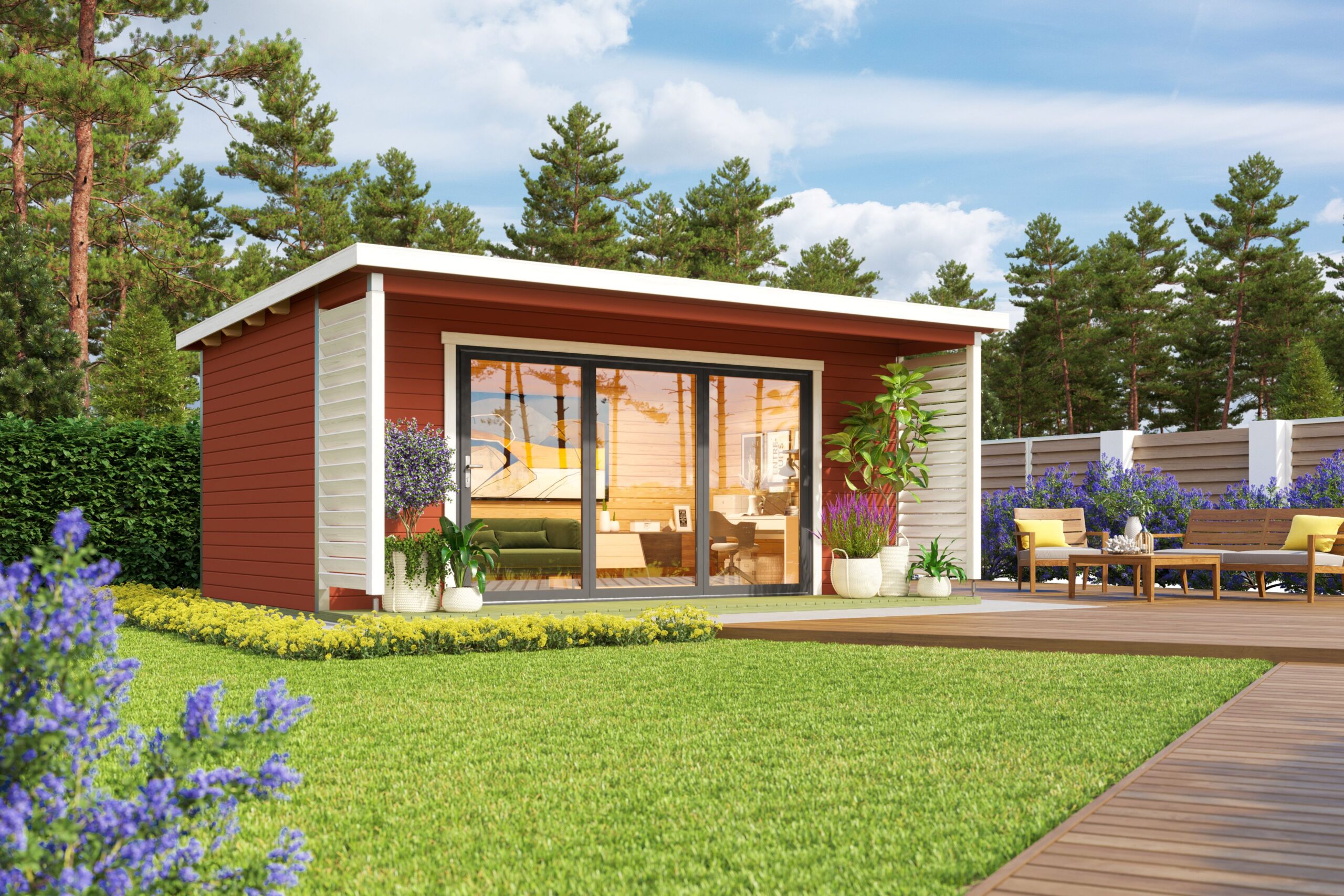 Pihamökki Live3 punainen