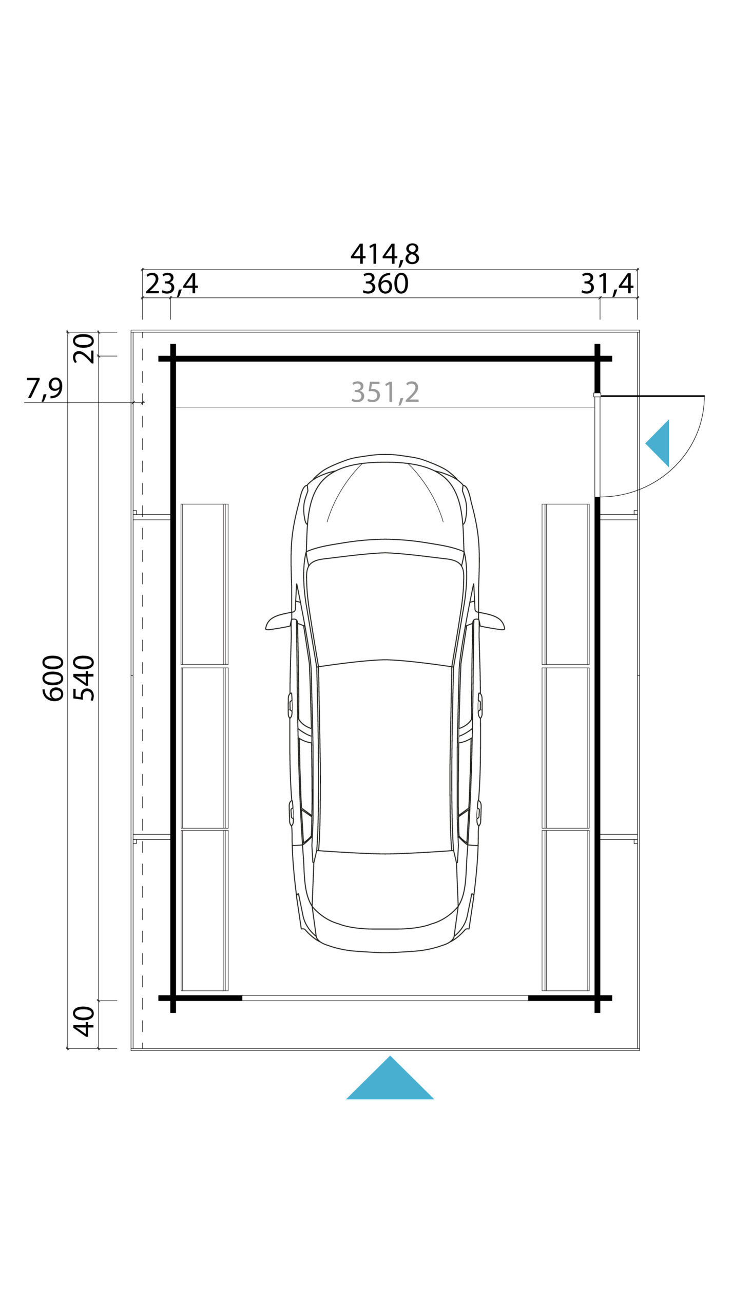 autotalli Canberra pohjakuva