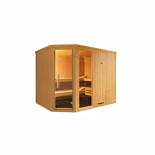 Kylpyhuonesauna ikkunalla